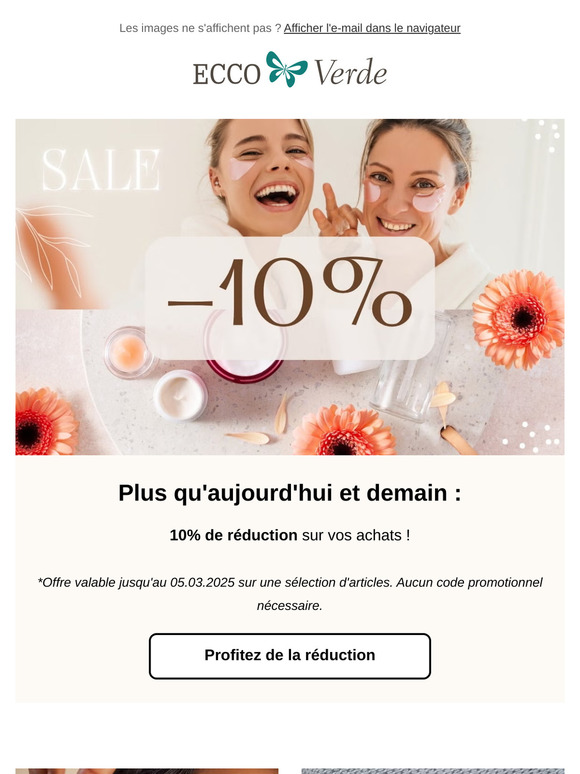 C'est l'heure des bonnes affaires : jusqu'à demain seulement !