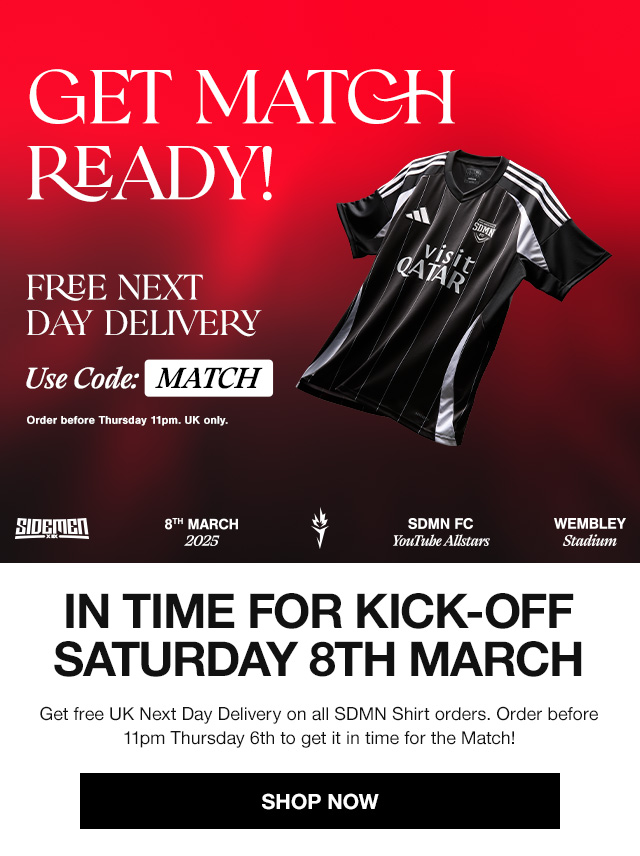 Free UK Next Day Delivery on all SDMN Shirt Orders. Order before 11pm Thursday.