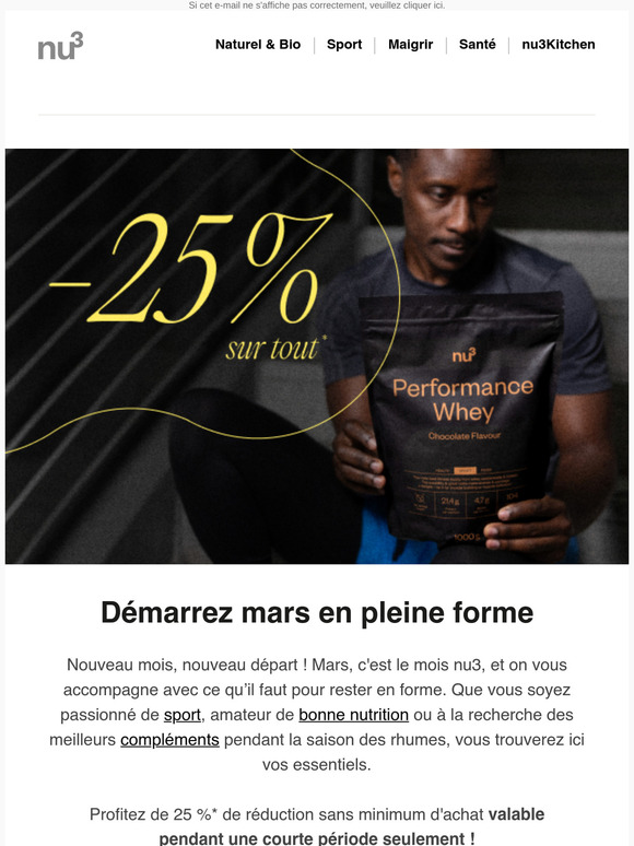 Rappel : -25 % rien que pour vous