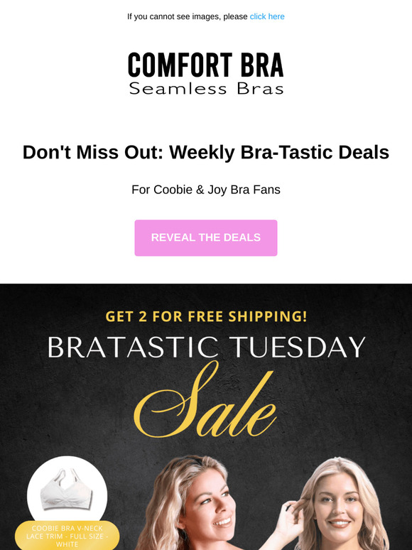 2 deals for Coobie & 2 for Joy Bra 🎉