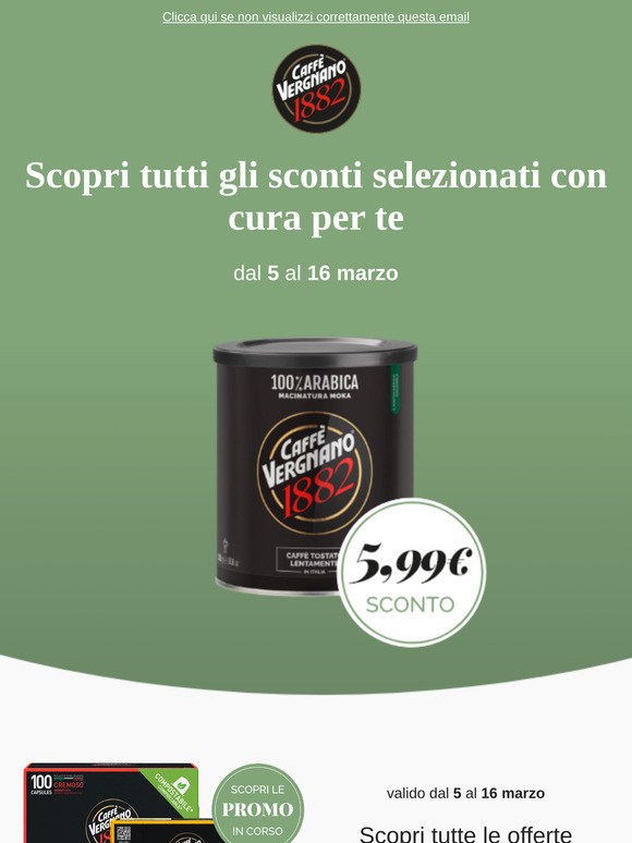 🌟 I nuovi sconti sui prodotti di Caffè Vergnano ☕
