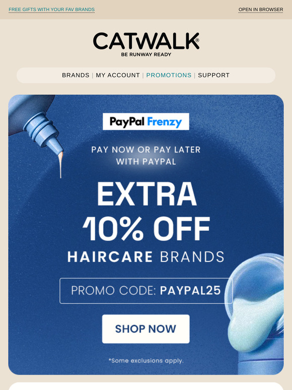 Paypal Frenzy Sale: Extra 10% OFF Haircare Storewide! 😍