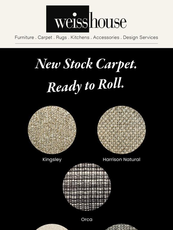 Weisshouse stock carpet drop!