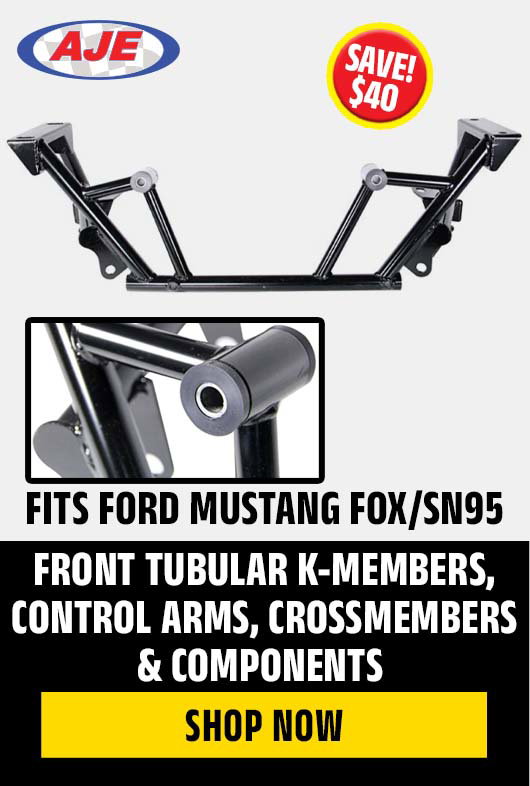 Front Tubular K-Members, Control Arms, Crossmembers, and Components for Ford Mustang Fox/SN95