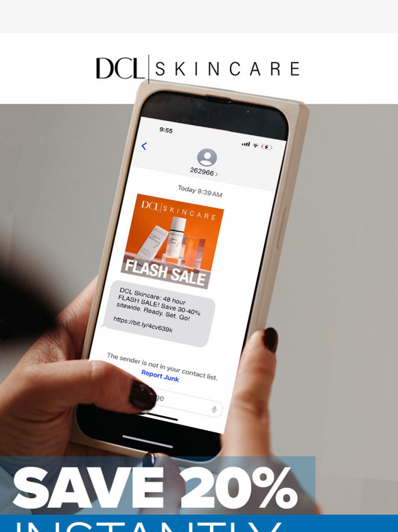 Save 20% Instantly with SMS Sign up!