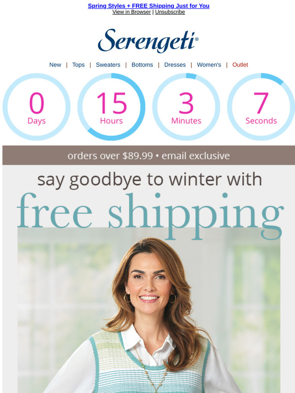 Hurry, Free Shipping is Almost Over!