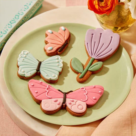 NEW! Spring Butterflies Iced Biscuits