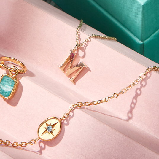 Fortnum's X EC One 9ct Gold Initial Necklace