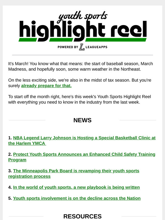 The Last Week in Youth Sports News