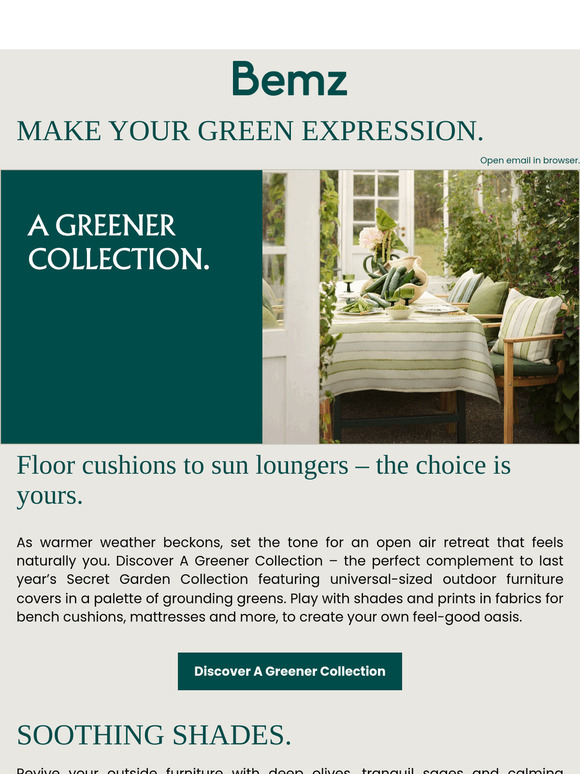 Refresh your outside space with A Greener Collection