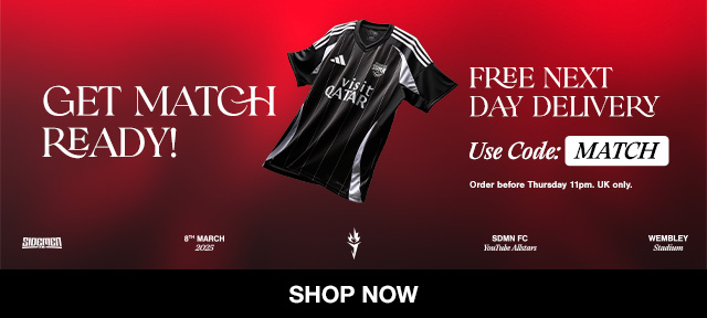 SDMN Charity Match Shirts. Free UK Next Day Delivery. Use code MATCH at checkout