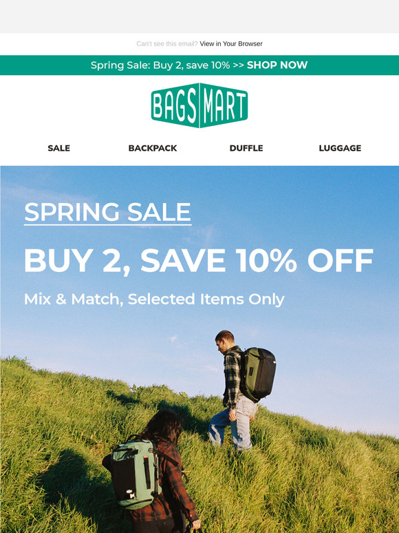 🌸 Spring Into Travel! Spring Sale Starts Now, Buy 2, Save 10% 🌍