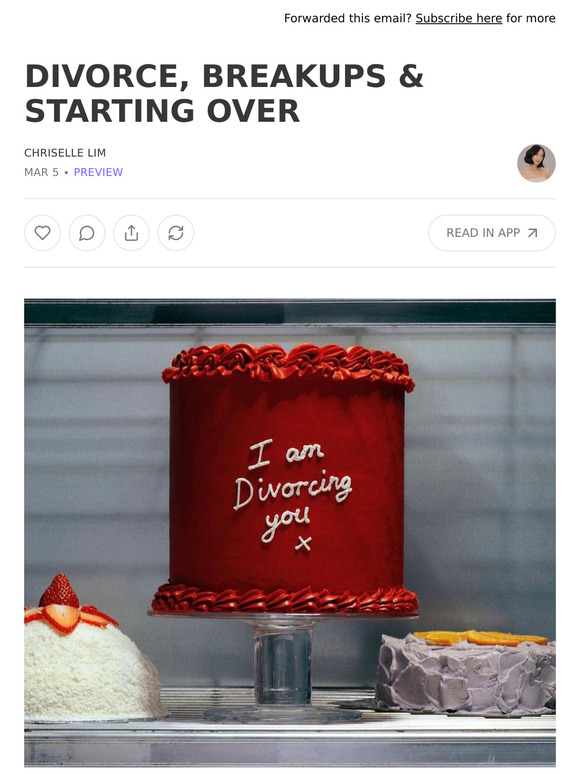 DIVORCE, BREAKUPS & STARTING OVER