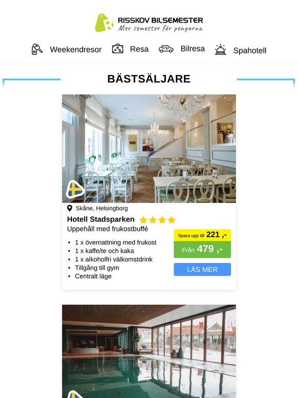 Utvalda bästsäljare bara för dig från 479,- Boka nu!