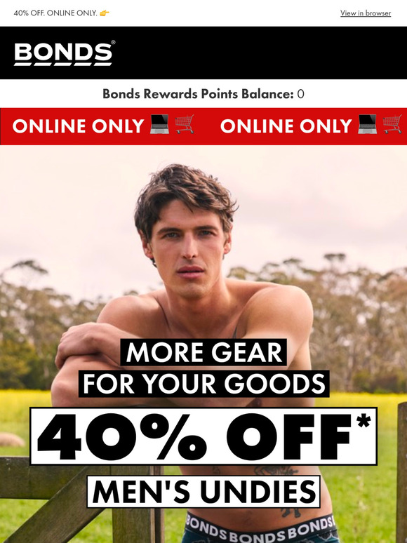Psst! Men's undies are on SALE 🚨