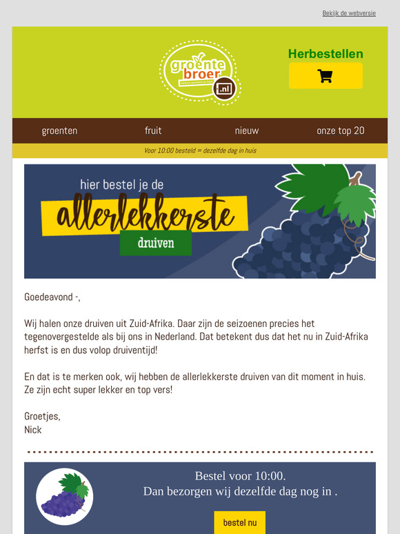 De lekkerste druiven van dit moment! 🍇