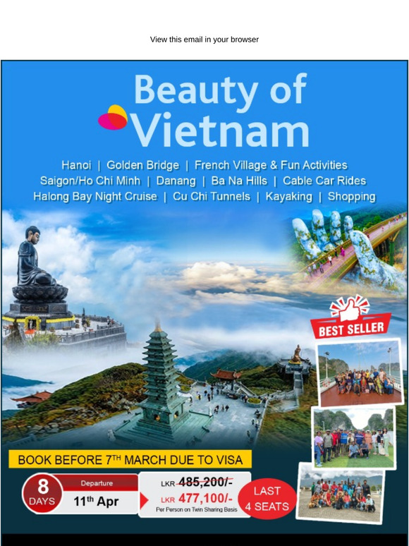 BEAUTY OF VIETNAM – 8 DAYS OF ADVENTURE & CULTURE!