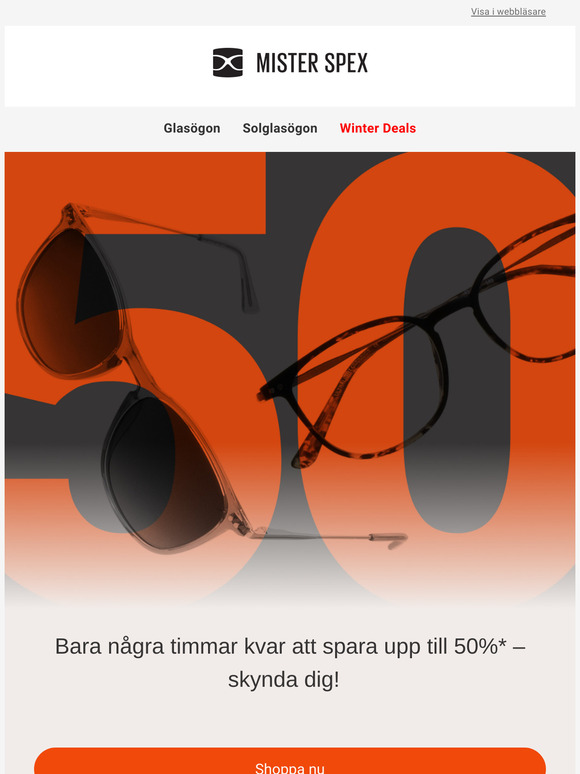 Sista timmarna: Upp till 50% rabatt – bara idag