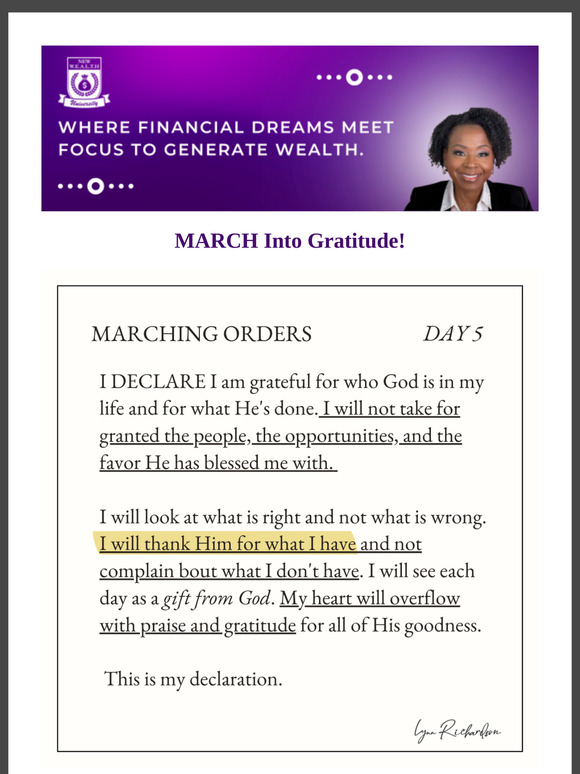 MARCH Into Everyday Like It Is A Gift