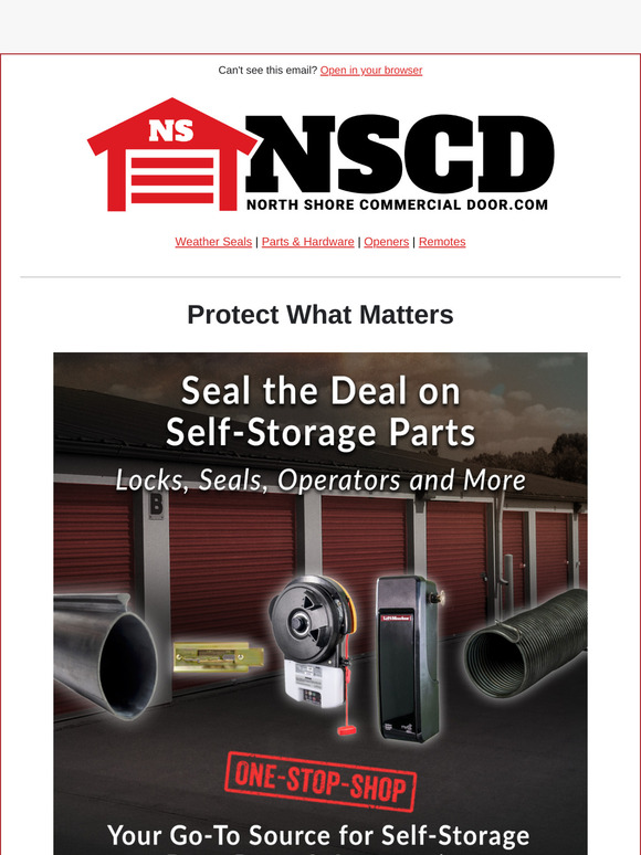 Mini-Warehouse & Self-Storage Parts  🧰