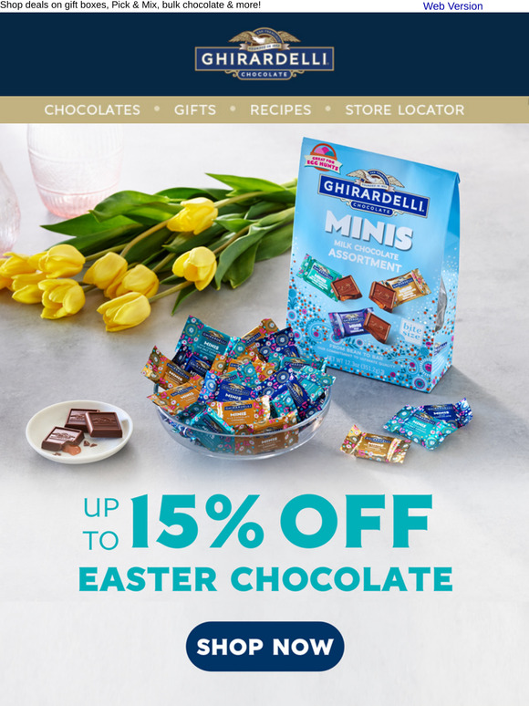 Enjoy Up to 15% Off Easter Chocolate 🐰🌷🍫