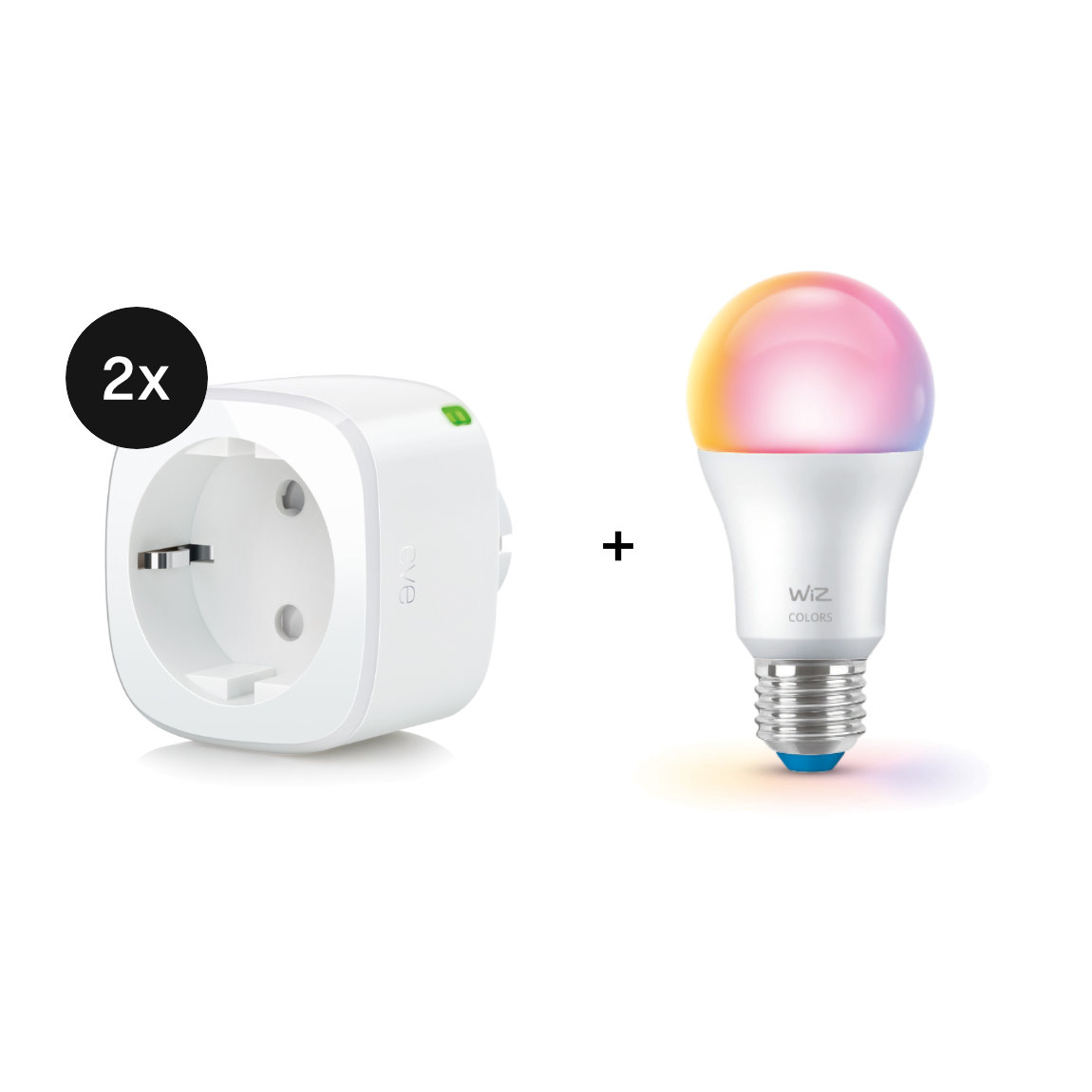 Image of Eve Energy Matter 2er-Set + WiZ Tunable White & Color E27 A60 60W