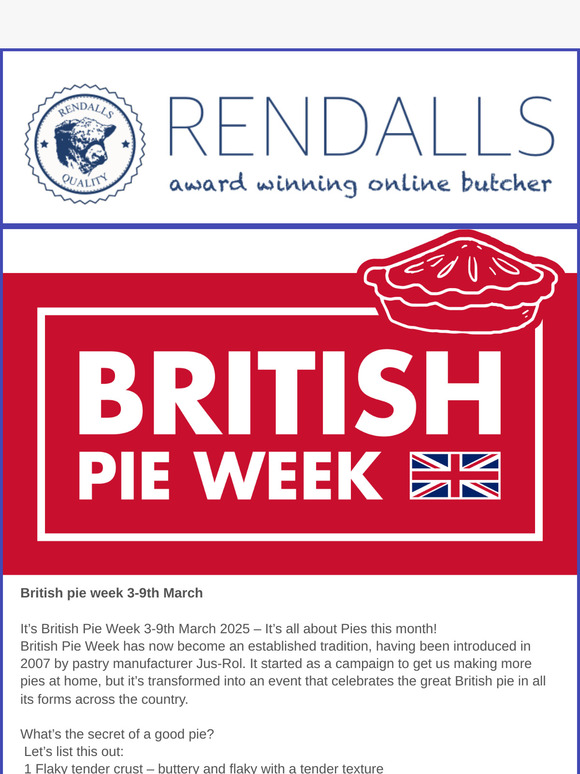 🥧Celebrate British pie week with award winning pies🥟