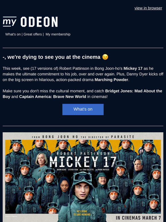 What's new at ODEON
