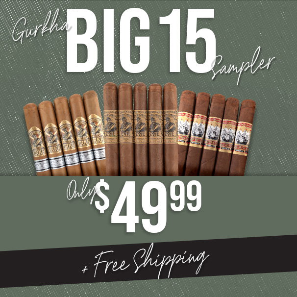Gurkha Big 15 Sampler only $49.99 + Free Shipping