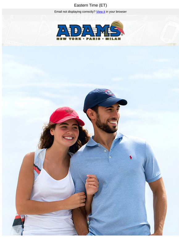 Save 20% More on Adams Caps: Offer Expires on 9th March