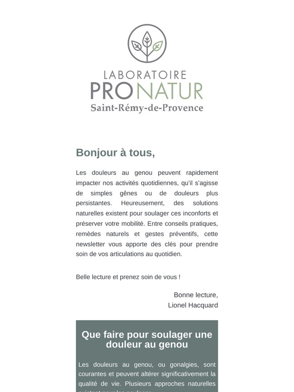 Découvrez les approches naturelles pour soulager les douleurs au genou. 😃