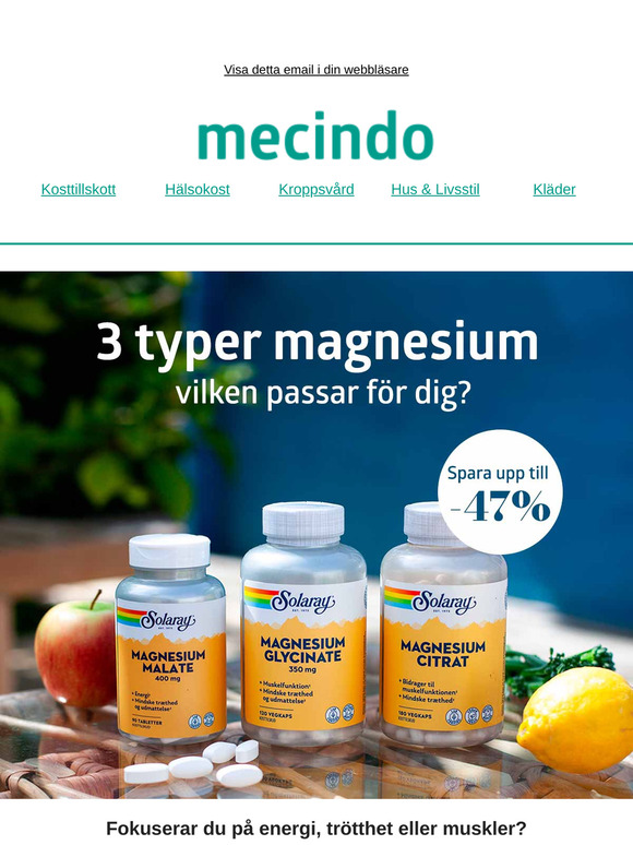 Magnesium – Hitta rätt typ för dig 🌈
