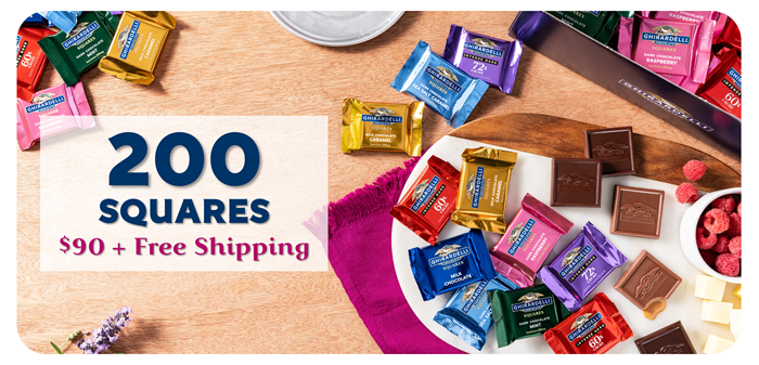 200 Squares for $90 + Free Shipping
