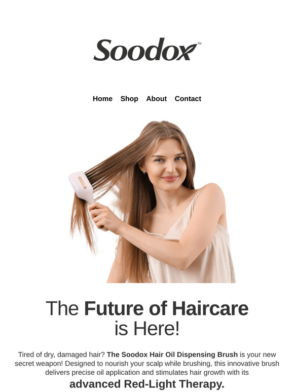 Nourish & Style with Ease - Soodox Hair Oil Dispensing Brush!