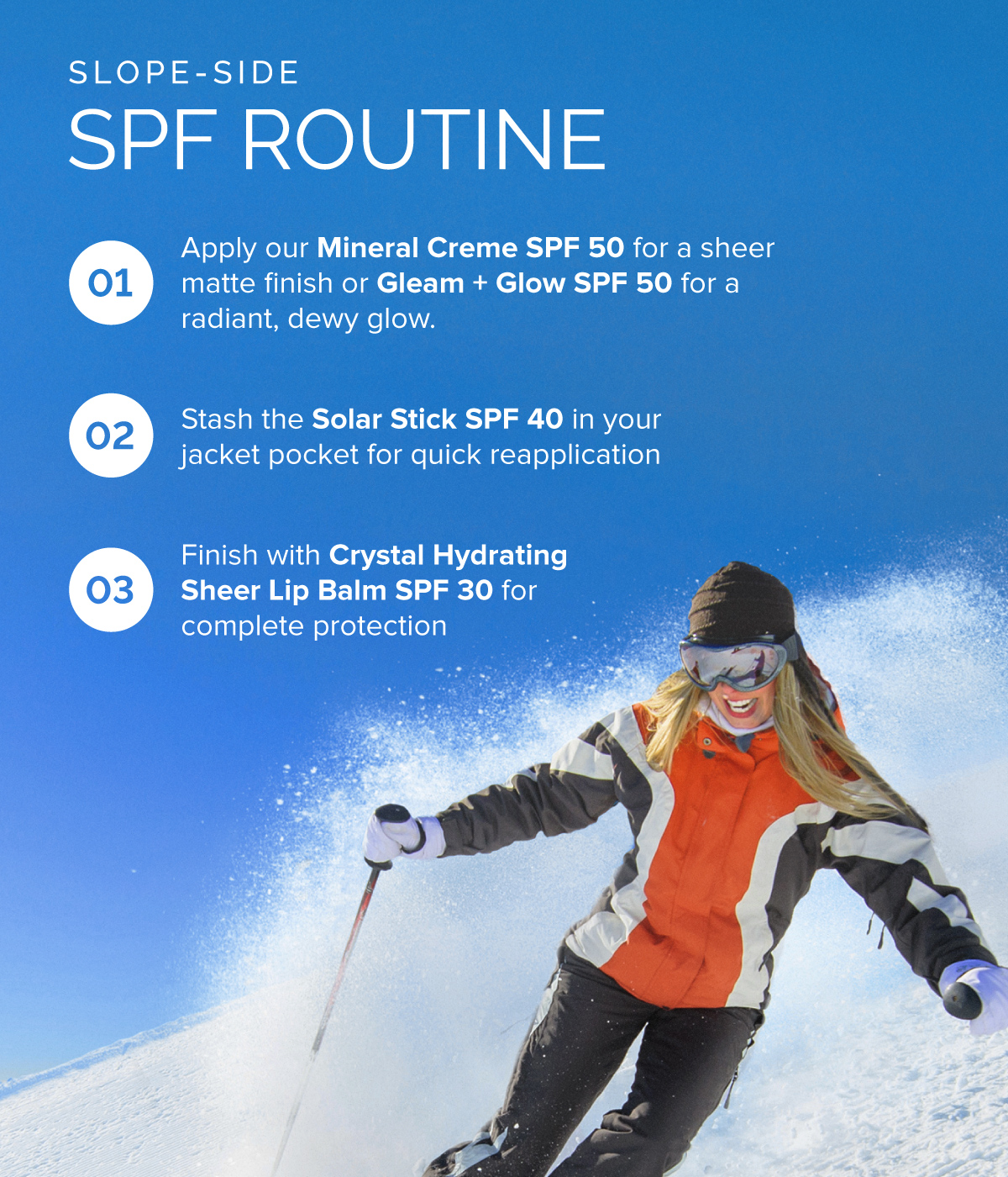 Slope-Side SPF Routine