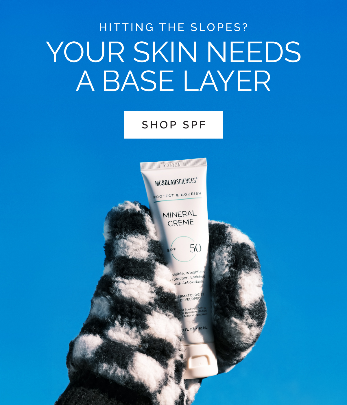 Hitting the Slopes? Your Skin Needs a Base Layer - Shop SPF