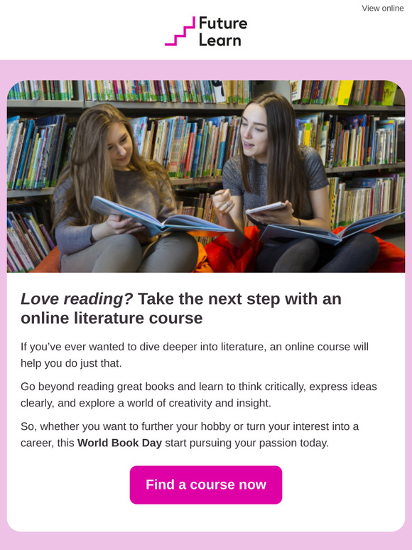 Turn your love of reading into expertise