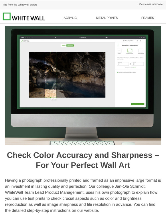 Large format without risk: use our test print!