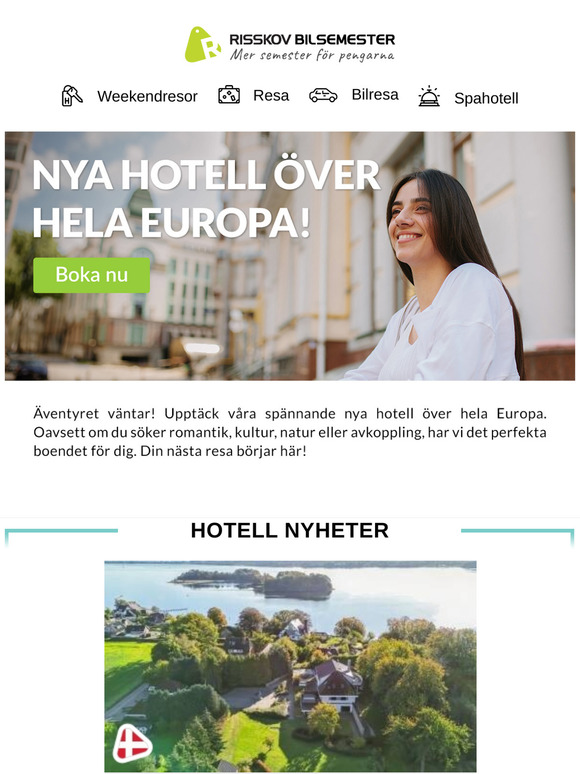 Nya hotell, nya äventyr! Boka t.ex. 2 dagar från endast 419,- inkl. frukost!