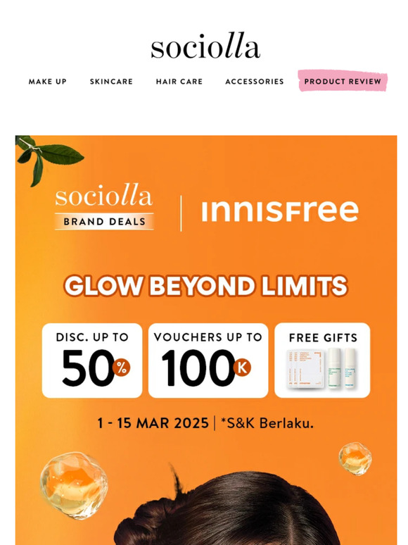 Innisfree up to 50% OFF💚Glow Beyond Limits
