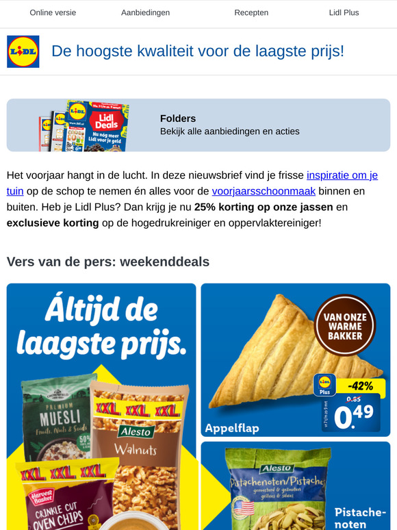 25% korting op jassen & nieuwe weekenddeals