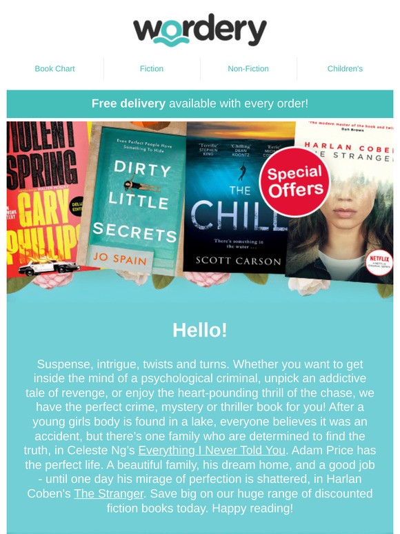 Pick up a good mystery or thriller for less