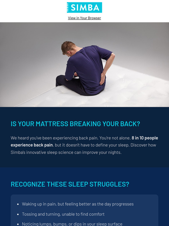 Back pain keeping you up? 😩🛏️
