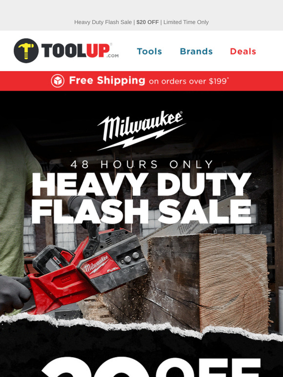 Heavy Duty Flash Sale: $20 Off Milwaukee Tools!—48 Hours Only