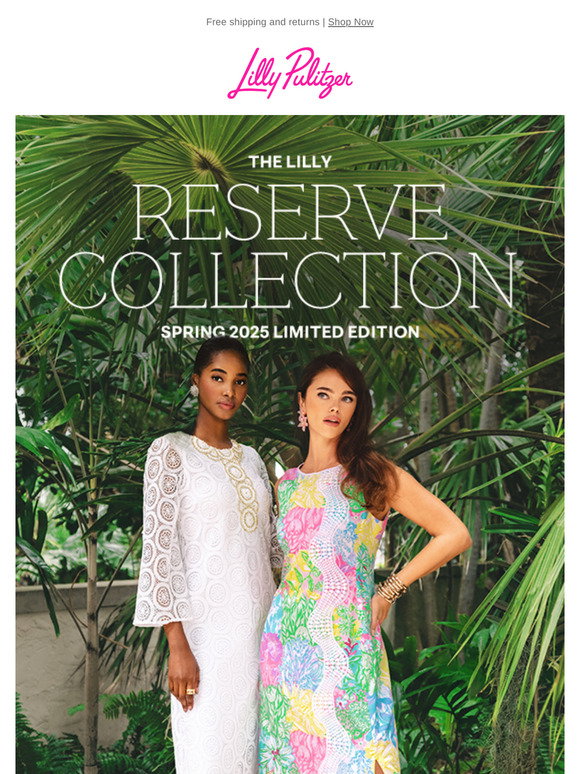 Lilly Pulitzer: NEW Spring 2025: The Lilly Reserve Collection | Milled