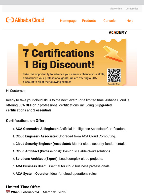 Unlock Your Cloud Career with 50% Off Certifications!