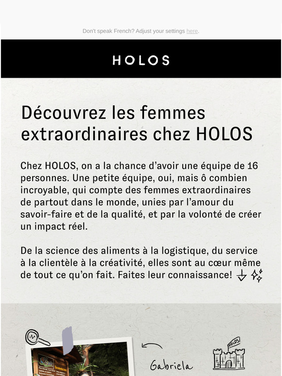 Découvrez les femmes extraordinaires chez HOLOS ✨