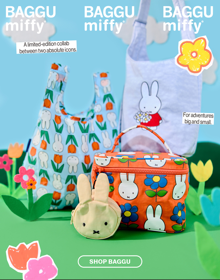 BAGGU × Miffy ブランケット 限定デザイン（日本未発売・新品） 楽天市場】BAGGU x miffy エコバッグ スタンダード サイズ