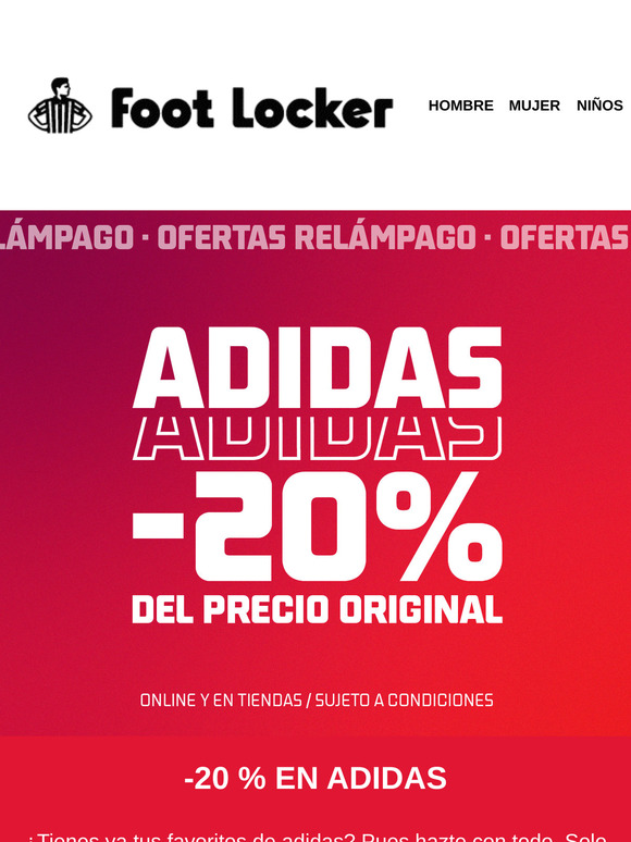 Aprovecha: -20 % en adidas Ahora mismo.