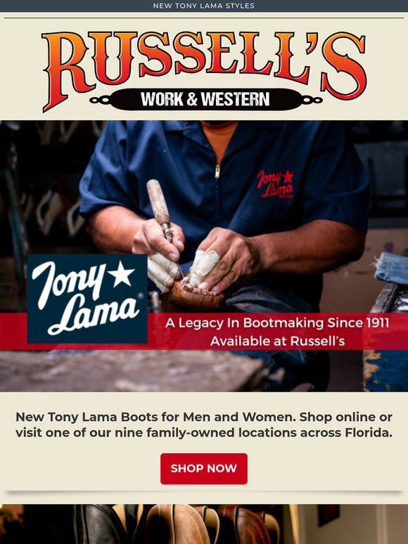Discover the Latest From Tony Lama